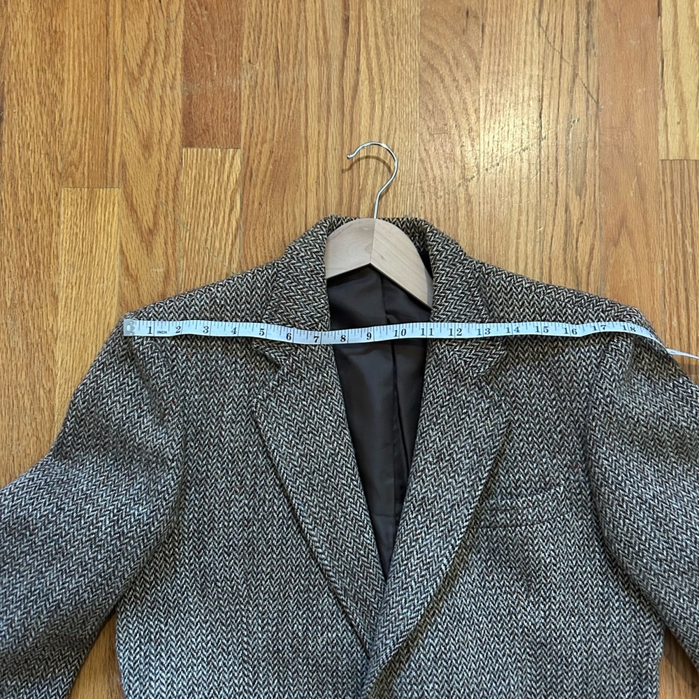 Classic Herringbone Brown Blazer - image 5